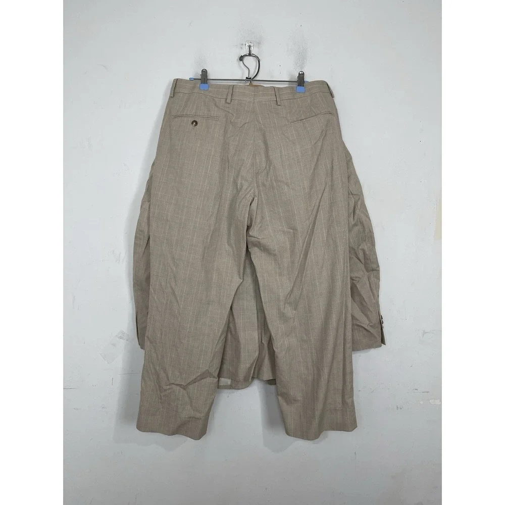 Jos A Bank Men Suit 42 Beige Plaid‎ Wedding Wool Blend Blazer 2 pc Pants 34x28
